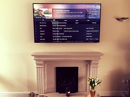 tv wall mounting lanarkshire aerials