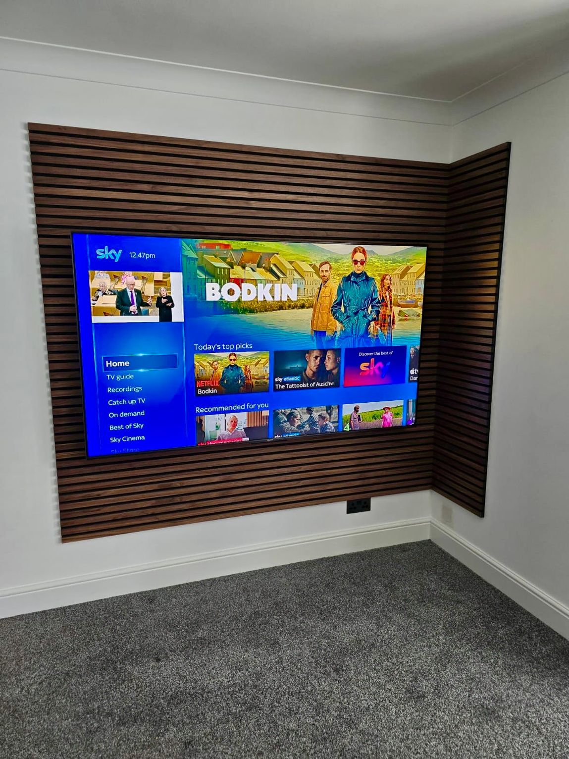 TV Acoustic Paneling Feature Walls Glasgow and Lanarkshire